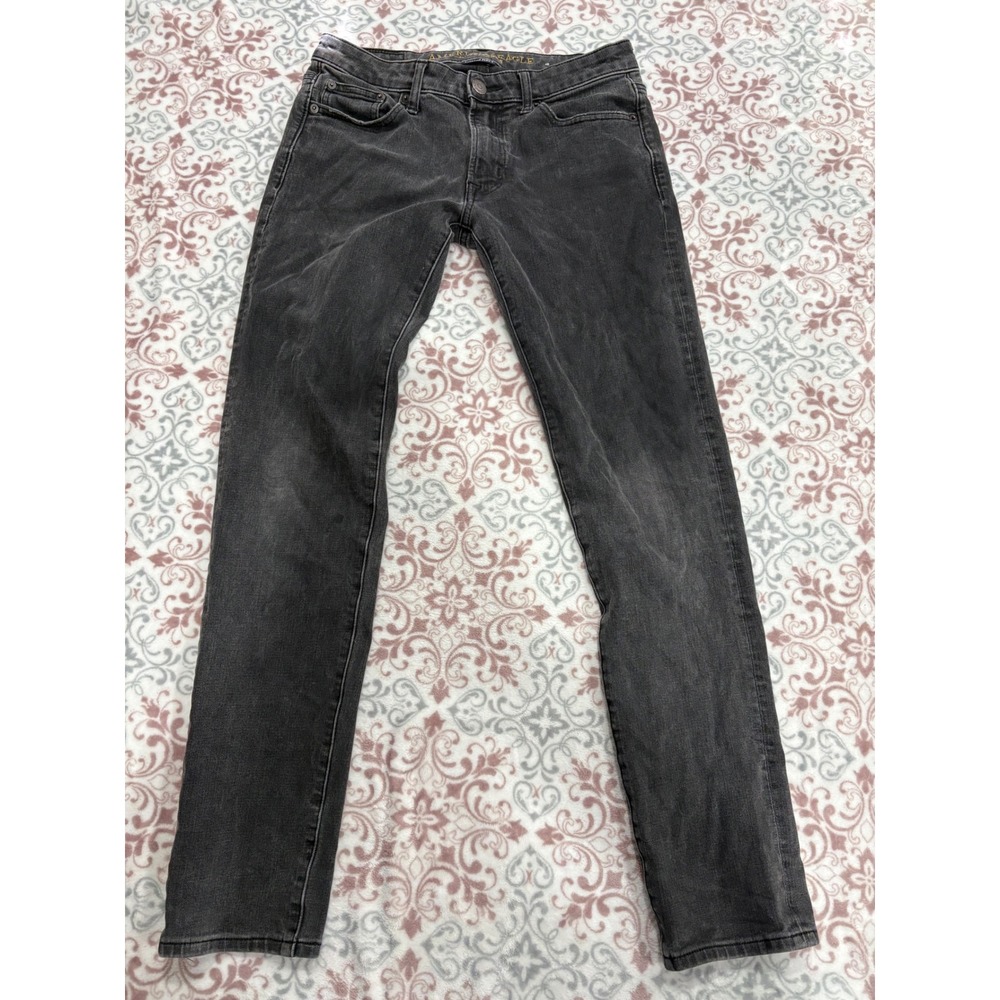 American Eagle Outfitters Men's Skinny Jeans in Faded Black